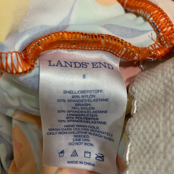 Lands End Women's Swimsuit Halter Tankini Top 8 - Picture 10 of 10